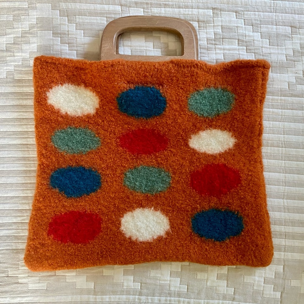 Wood Vintage Handbag